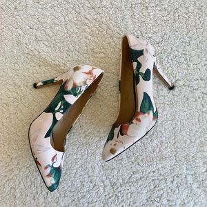 Floral high heels